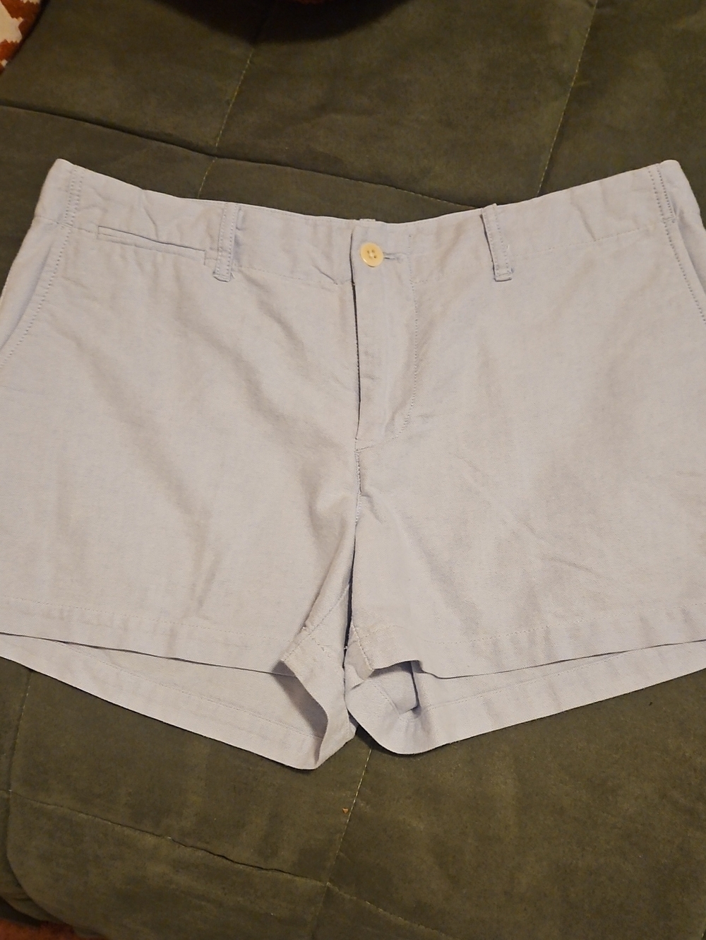 Ralph Lauren Women's Light Chambray Blue  Cotton Shorts·,  Size 8